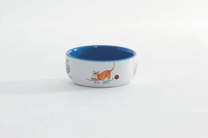 POEZENSCHAAL KAT DECORATIE 11,5 CM