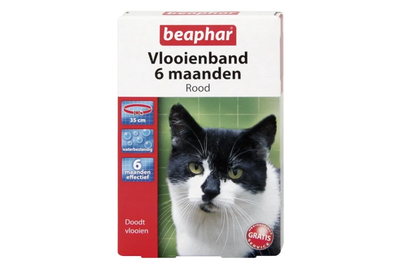 BEAPHAR VLOOIENBAND KAT ROOD
