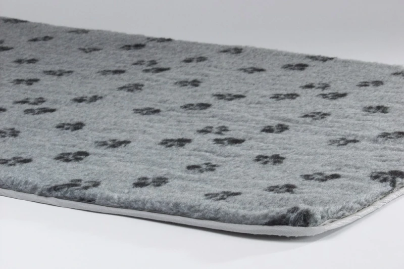 Vetbed bench met voetprint Grijs 89 X 60 CM