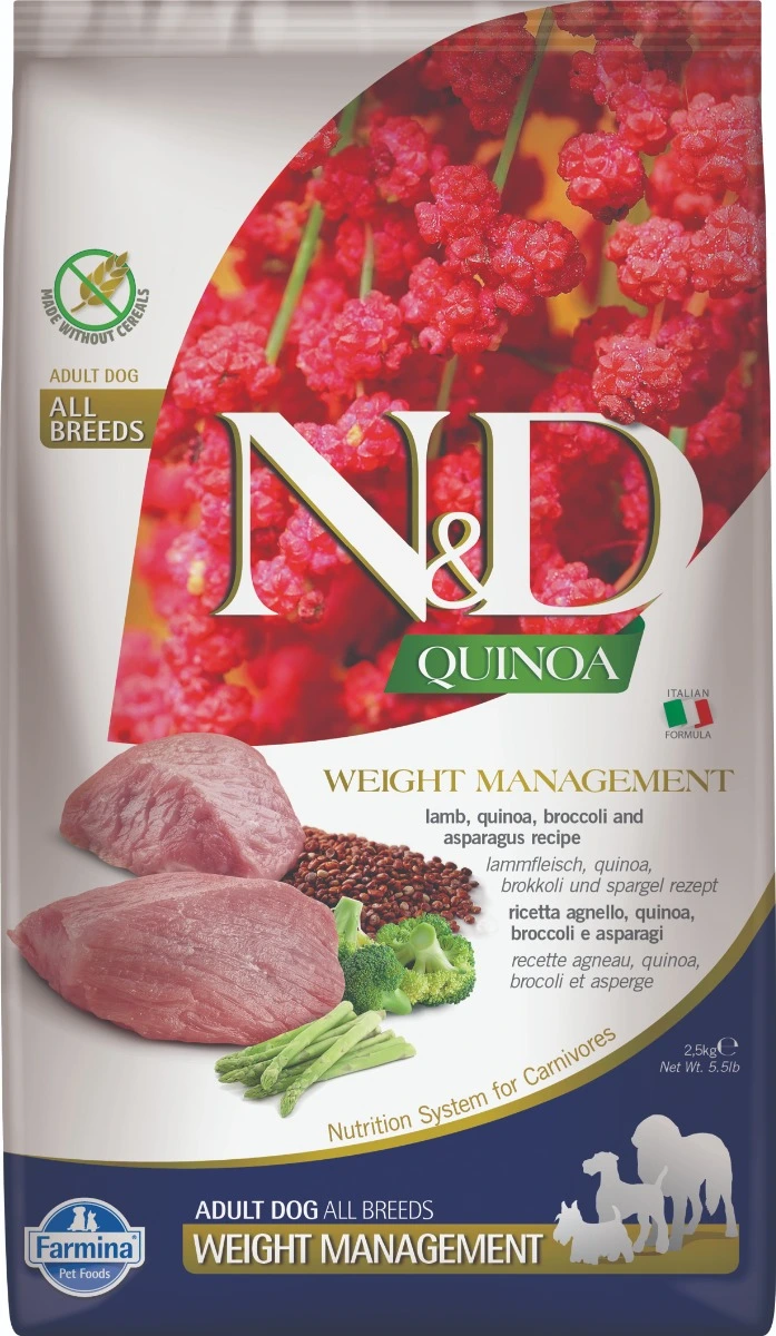 Farmina N&D Grain Free Dog Quinoa Adult Weight Management 2.5 kg