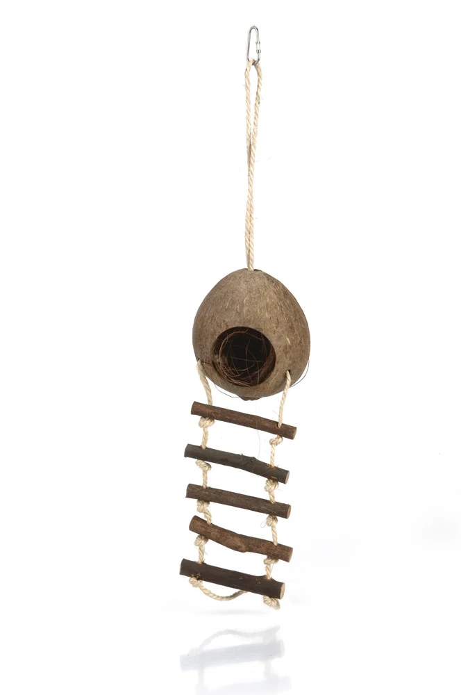 KOKOSNOOT HUISJE MET LADDER 30