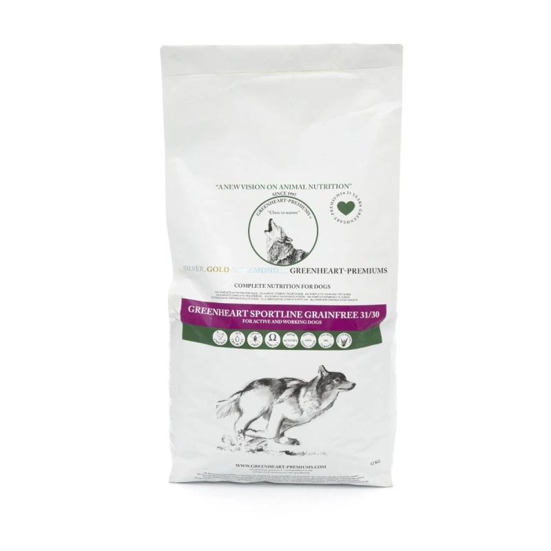 Greenheart hondenvoer Sportline Grain Free 12 kg