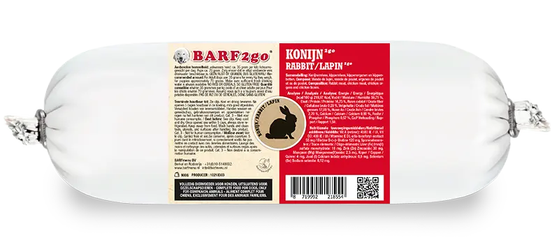 BARF2Go Konijn 900 gram