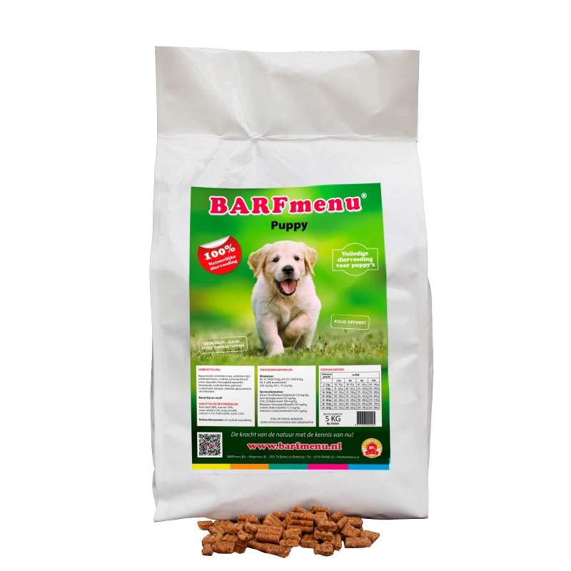 BARFmenu Hondenvoer Puppy Geperst 5 kg