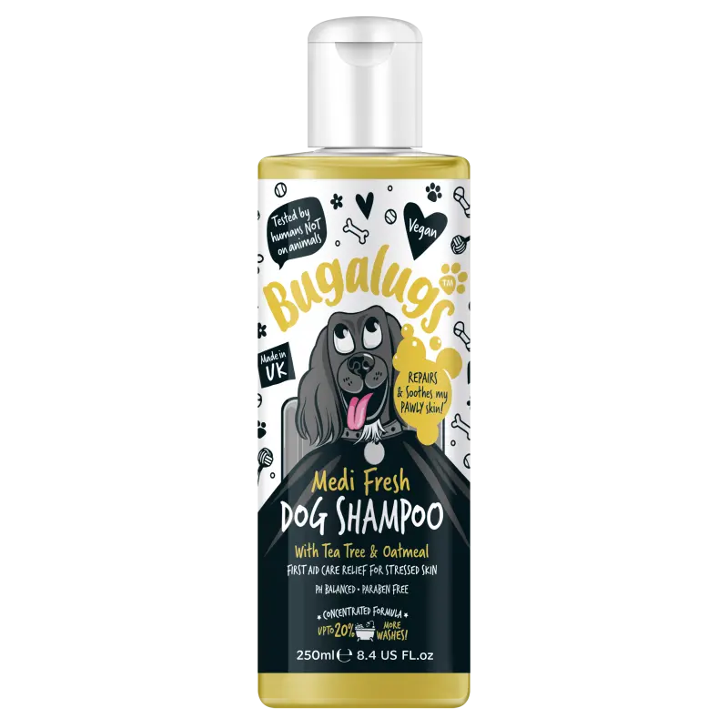 Bugalugs Medi Fresh Dog Shampoo Bottle with Pump 500 ml