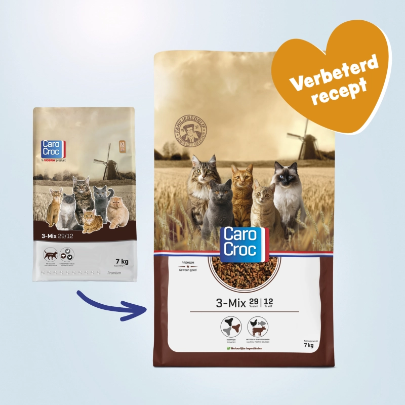 Carocroc Kattenvoer 3-Mix 29/12 7 kg