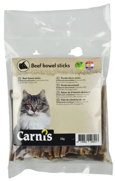 Carnis Kat Sticks Runderdarm 50 gram