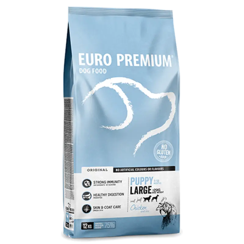 Euro Premium Puppy Large Chicken & Rice 12 kg