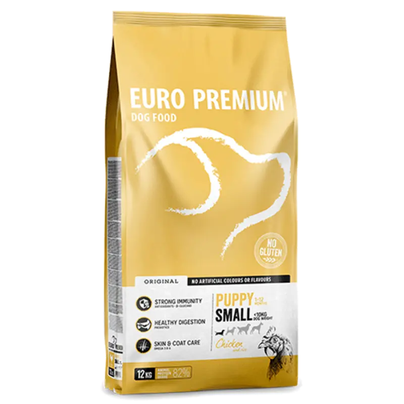 Euro Premium Puppy Small Chicken & Rice 12 kg