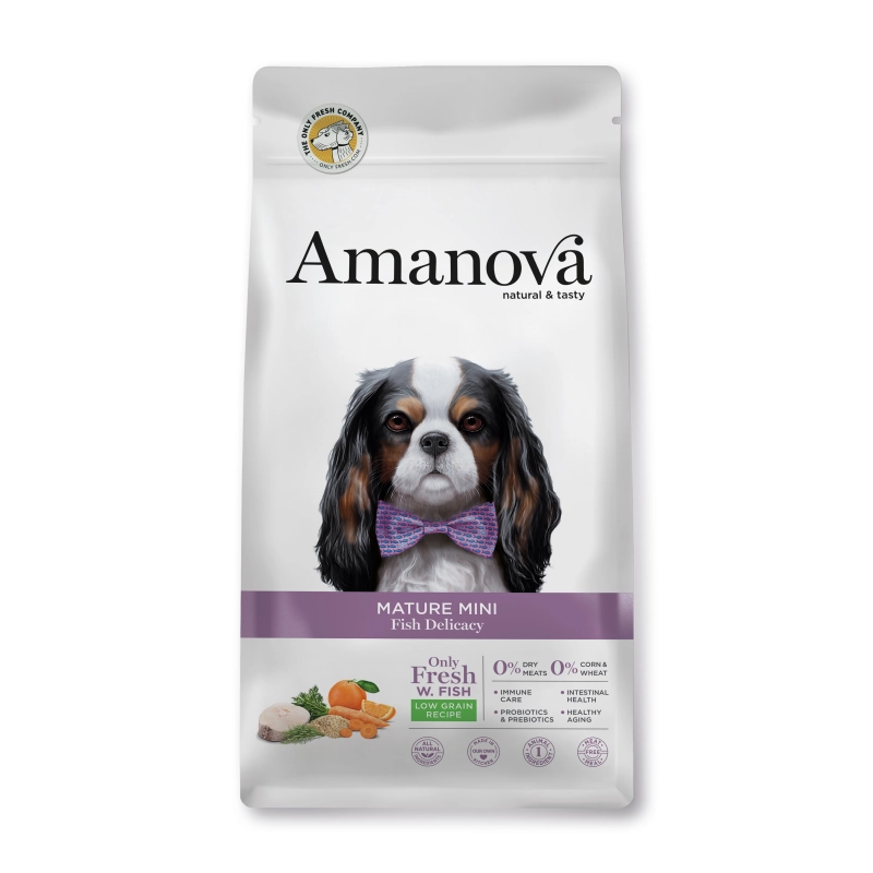 Amanova Dog Mature Mini Fish Delicacy Low Grain 2 kg