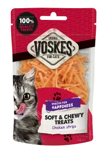 Voskes kattensnack Kipfilet reepjes 60 gram