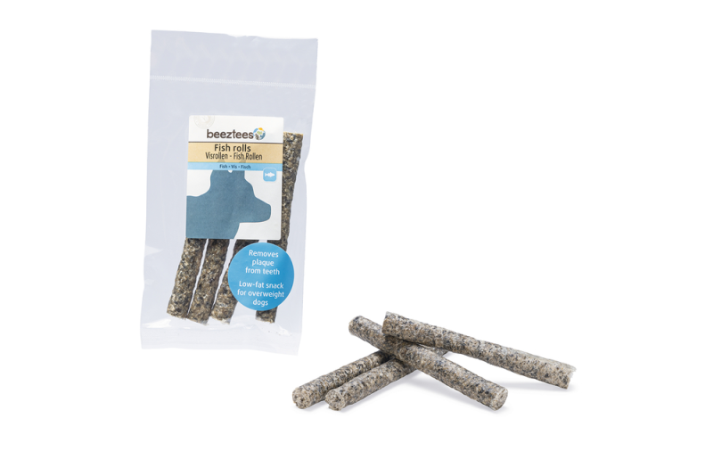 Beeztees hondensnack Visrollen 4 stuks 75 gram