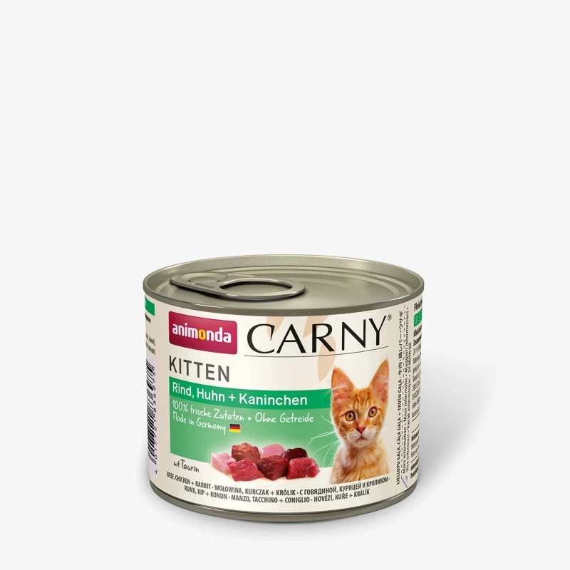 Animonda Carny Kattenvoer Kitten Rund/Kip/Konijn 200 gram