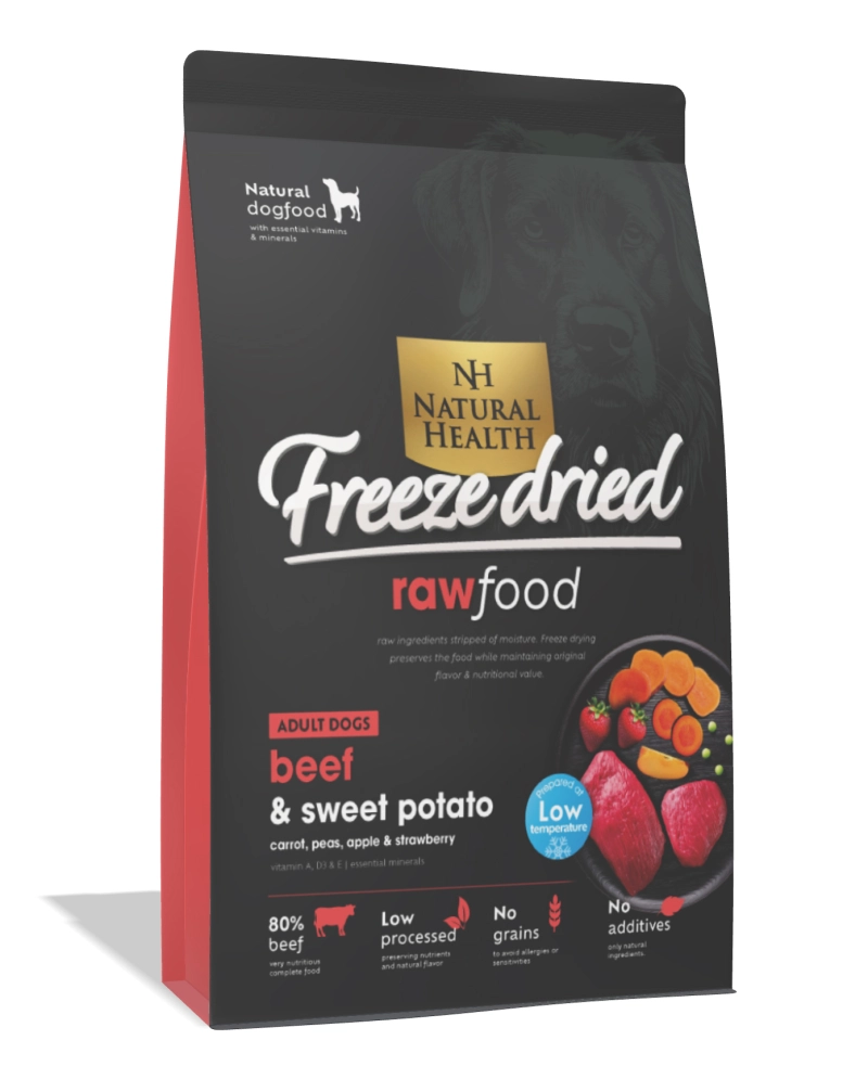 Natural Health hondenvoer Grainfree Freeze Dried Beef 400 gram