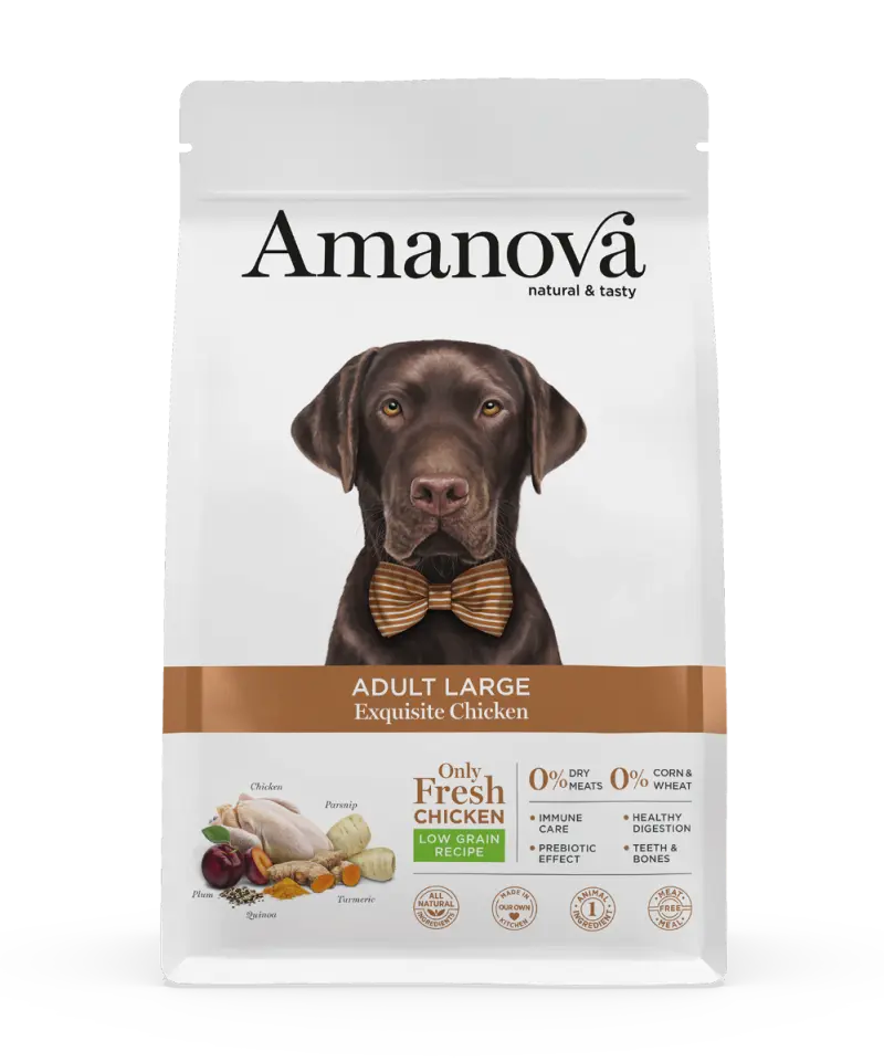 Amanova Dog Adult Large Exquisity Chicken Low Grain 12 kg