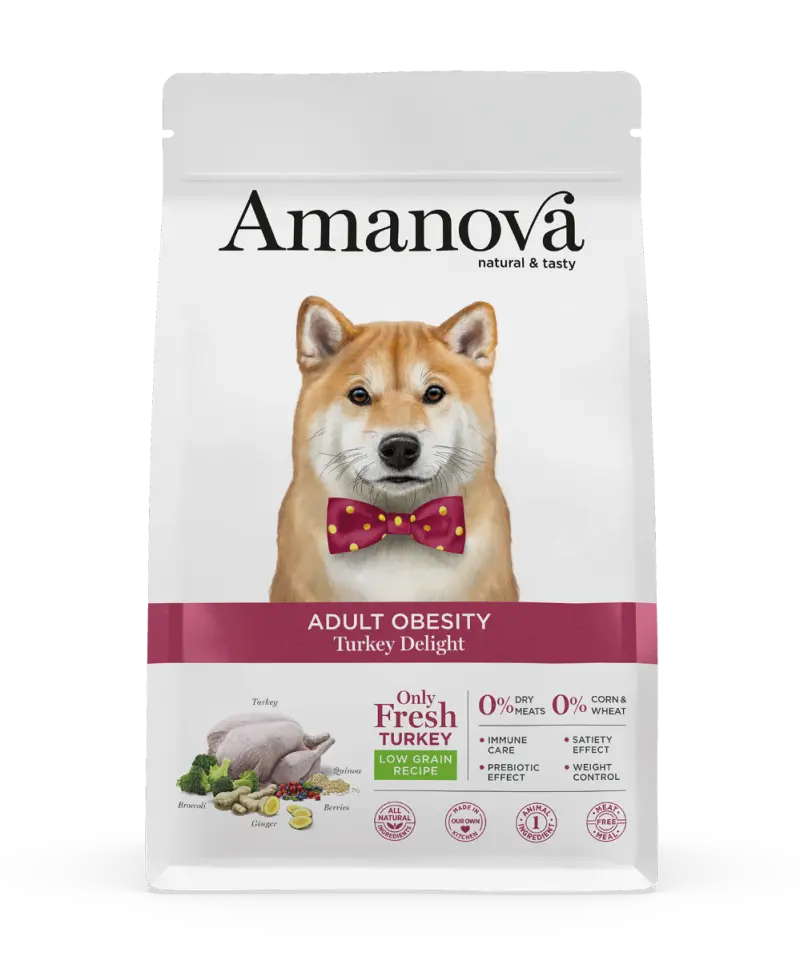 Amanova Dog Adult Obesity Turkey Delight Low Grain 10 kg