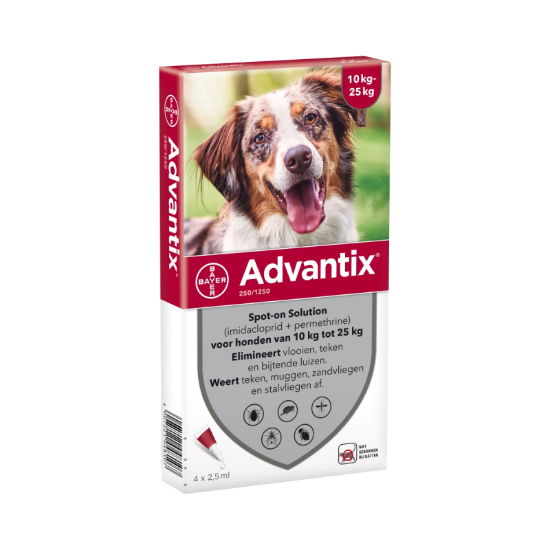 Advantix 250 10-25 kg 4 pipetten