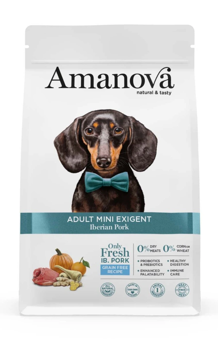 Amanova Dog Adult Mini Exigent Iberian Pork Grain Free 7 kg
