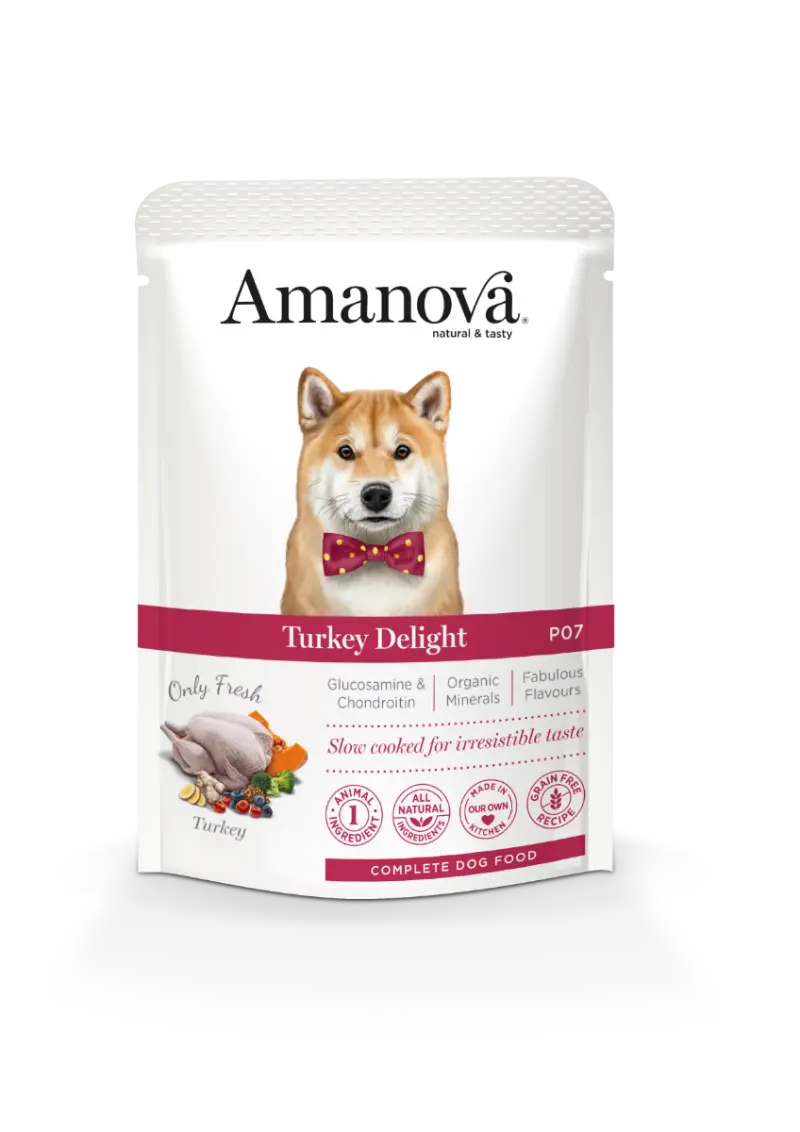Amanova Dog Adult Turkey Delight Pouch Grain Free 100 gram
