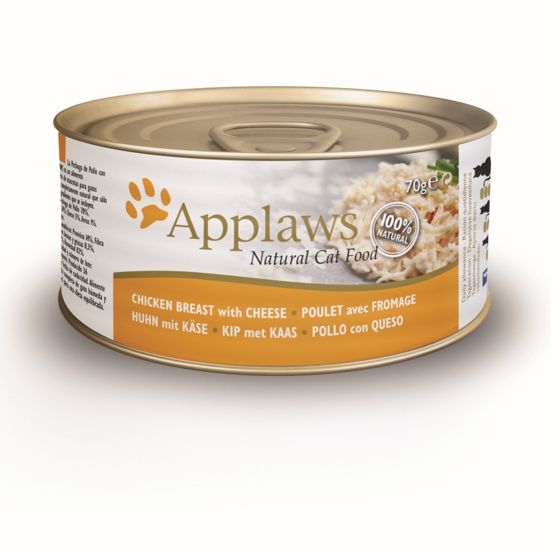 Applaws natvoer Cat Chicken Breast & Cheese 70 gram