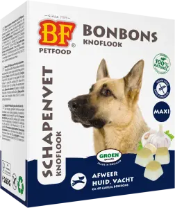 BF Petfood Schapenvet Bonbons Knoflook Maxi 40 stuks