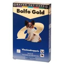 Bolfo Gold vlooienmiddel hond 40 < 4 kg 2 pipetten