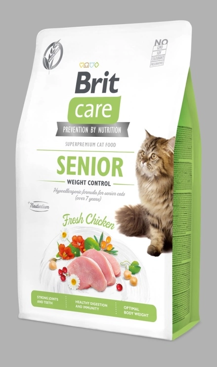 Brit Care Cat Grainfree Senior Weight Control Fresh Chicken 7 kg