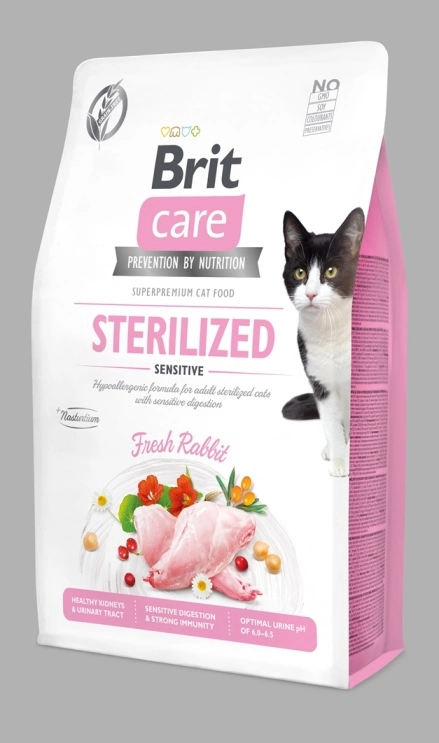 Brit Care Cat Grainfree Adult Sterilized Sensitive Fresh Rabbit 7 kg