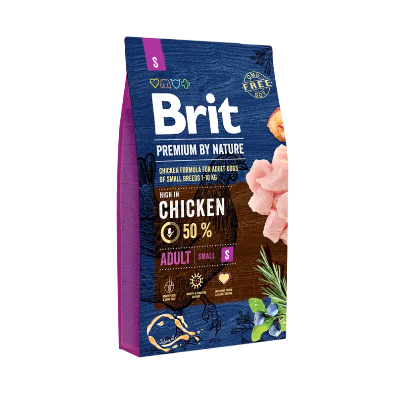 Brit Premium by Nature hondenvoer Adult S 8 kg