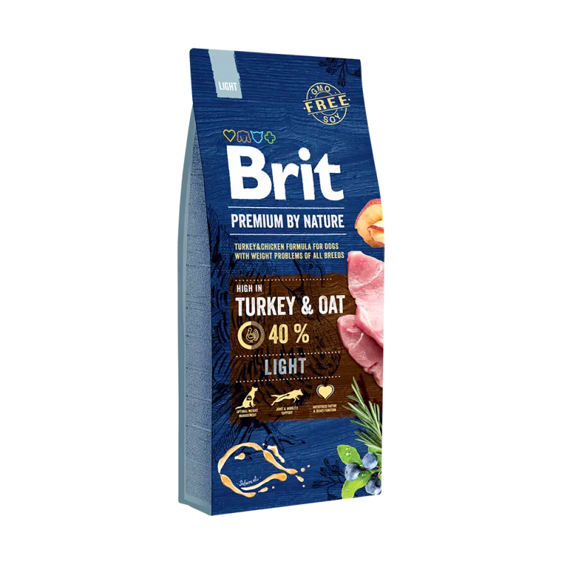 Brit Premium by Nature hondenvoer Light 15 kg