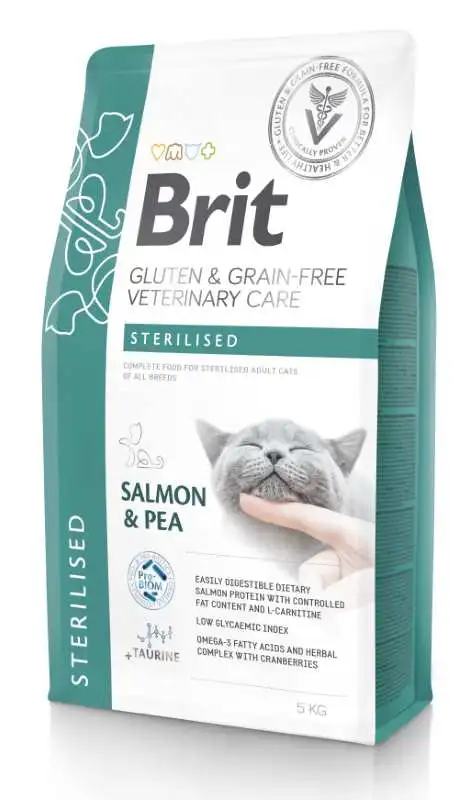 Brit Care Grainfree Veterinary Diet Cat Sterilised Salmon 5 kg