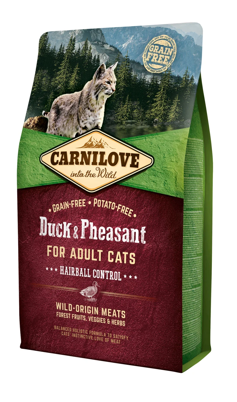 Carnilove Cat Grain Free Duck & Pheasant Adult Hairball 6 kg