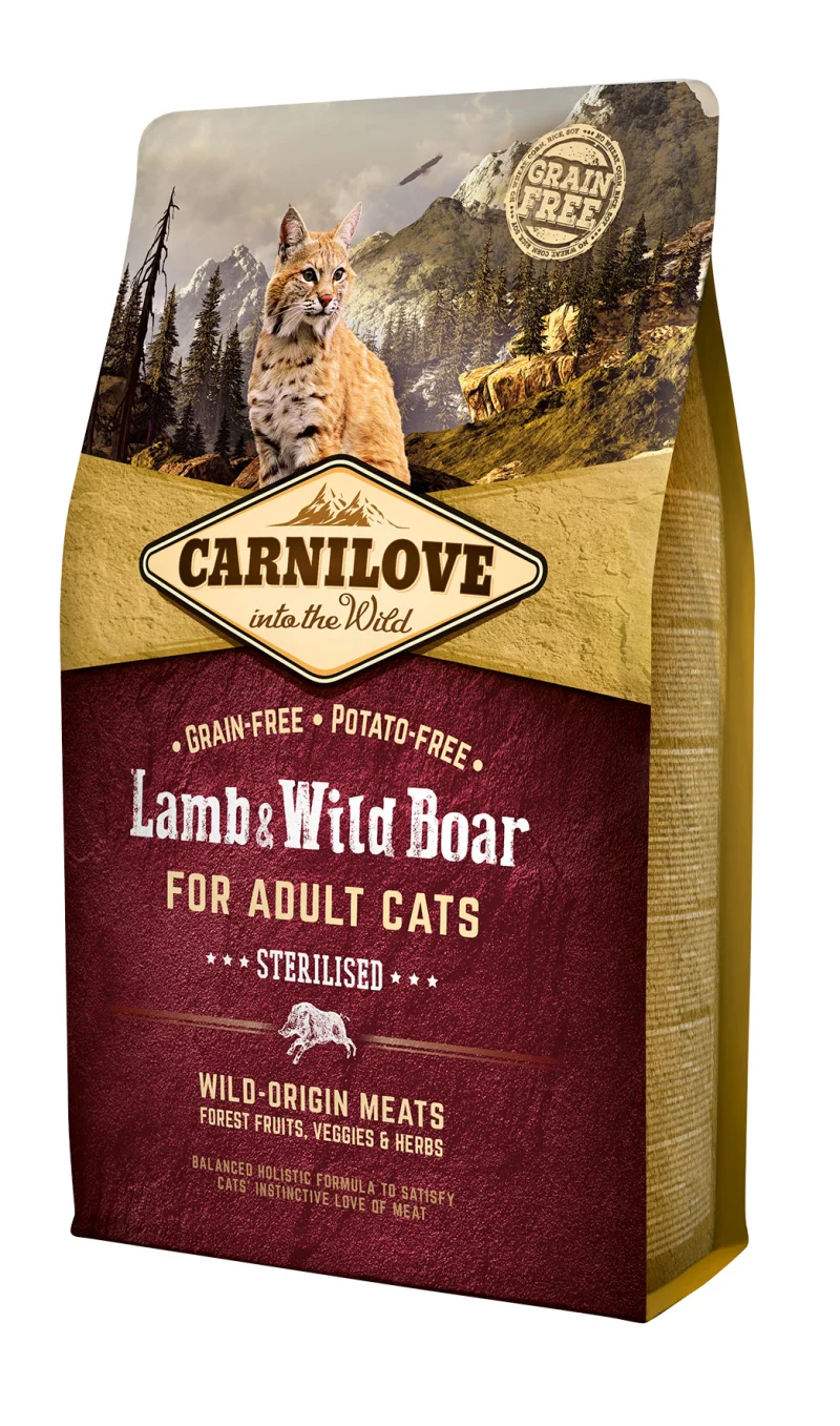 Carnilove Cat Grain Free Lamb & Wild Boar Adult Sterilised 6 kg