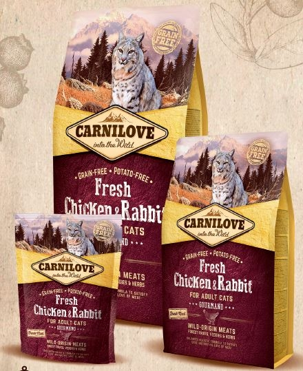 Carnilove Cat Grain Free Fresh Chicken & Rabbit 6 kg