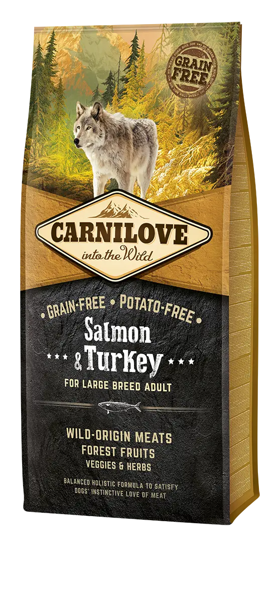 Carnilove Grain Free Salmon & Turkey Adult Large Breed 12 kg