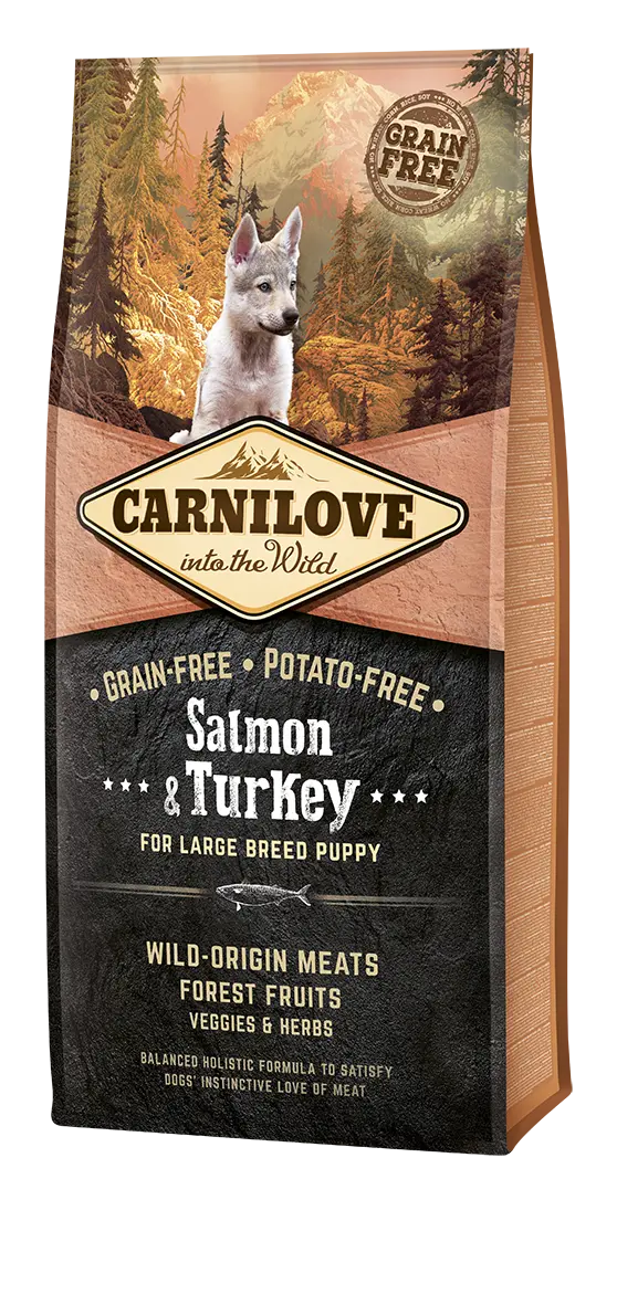 Carnilove Grain Free Salmon & Turkey Puppy Large Breed 12 kg