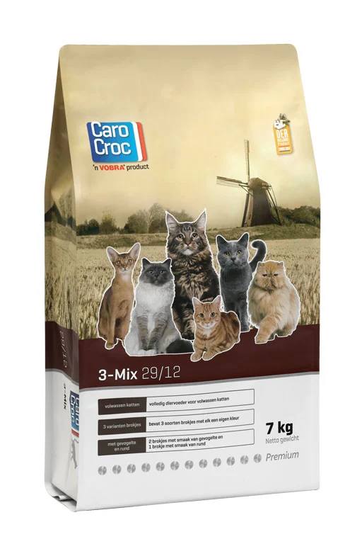 Carocroc Kattenvoer 3-Mix 29/12 7 kg