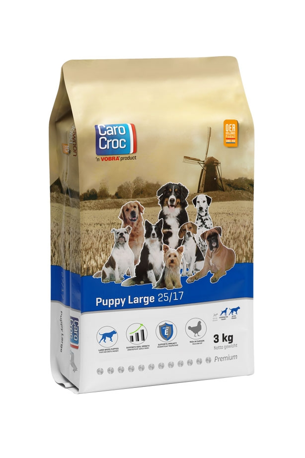 Carocroc Premium Puppy Large 25/17 3kg.