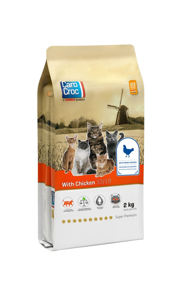 Carocroc Kat Super Premium Kip 33/19 2 kg.