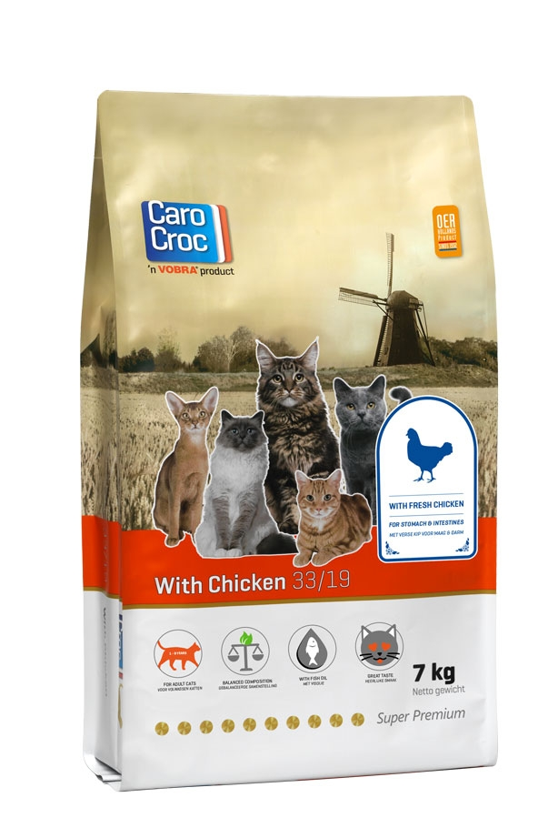 Carocroc Kat Super Premium Kip 33/19 7 kg.