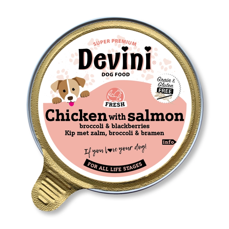 Devini Grain Free Chicken & Salmon for Dogs 85 gram
