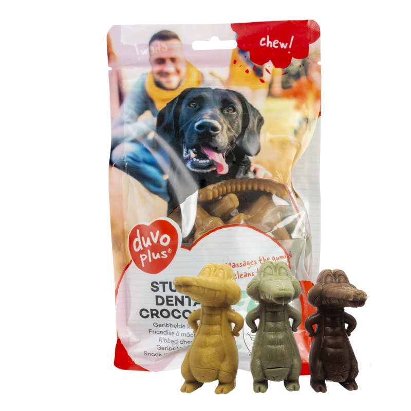 Duvo+ Chew! Stuffed Dental Crocodiles 6,3 cm 14 stuks