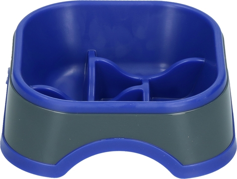 Eat Slow Live Longer anti schrokbak Amaze Pinwheel M Blauw