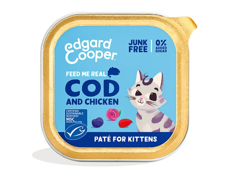 Edgard & Cooper Cat Kitten Paté Cod & Chicken 85 gram
