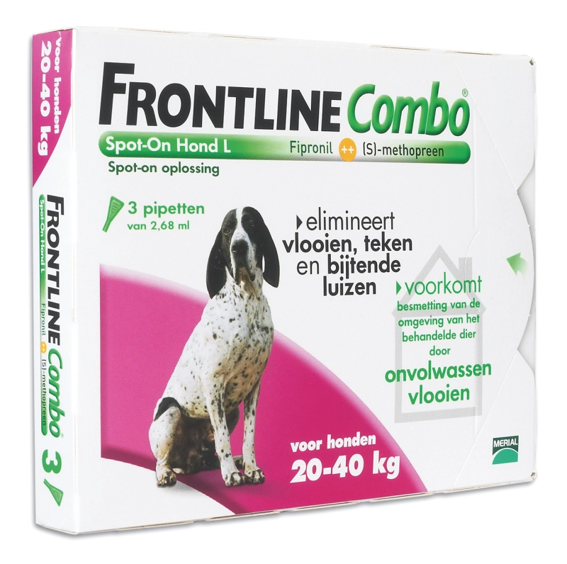 Frontline Combo Hond 20-40 kg. 3 pipetten