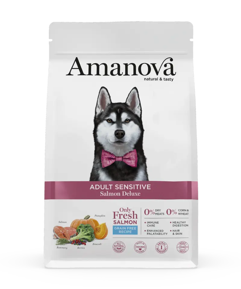 Amanova Dog Adult Sensitive Salmon DeLuxe Grain Free 2 kg