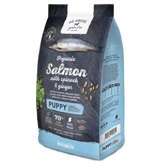 Go Native Grain Free Dog Puppy Salmon with Spinach & Ginger 4 kg