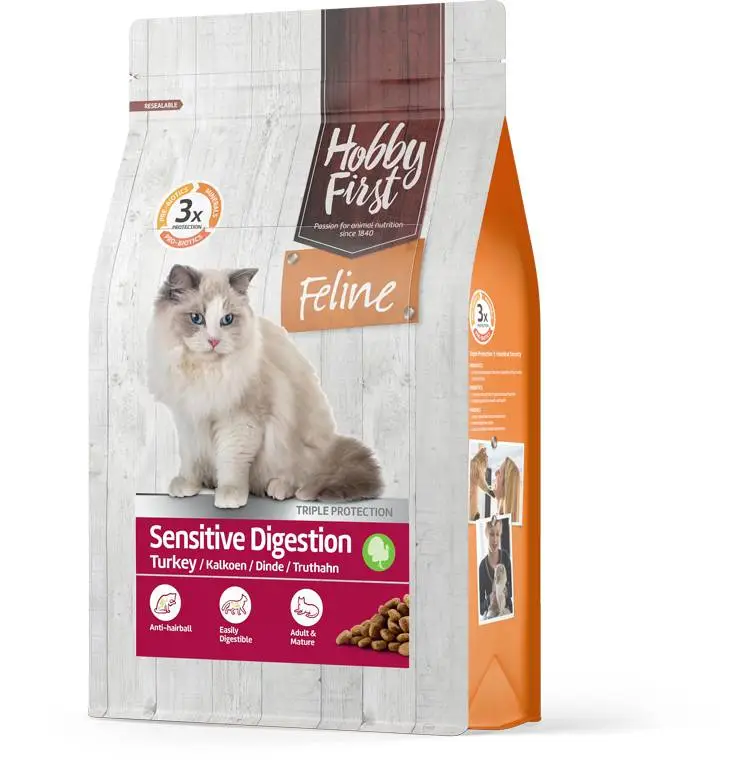 Hobby First Feline kattenvoer Sensitive Digestion 4,5 kg