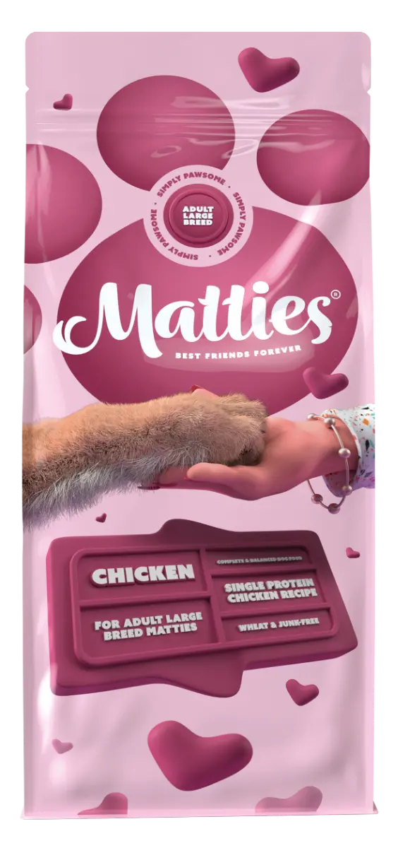 Matties Premium hondenvoer Adult Large Breed Chicken 12 kg