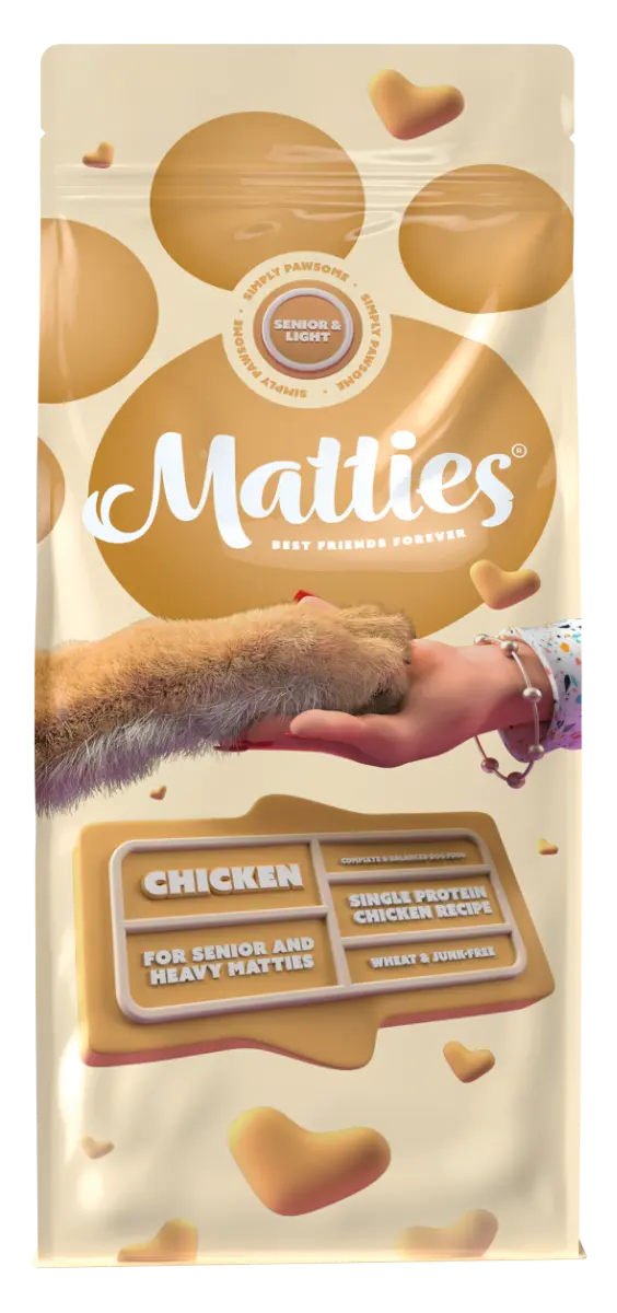 Matties Premium hondenvoer Senior/Light Chicken 3 kg